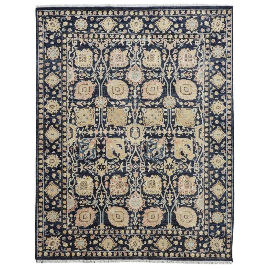 Viraaj Traditional Hand Knotted Blue Carpet