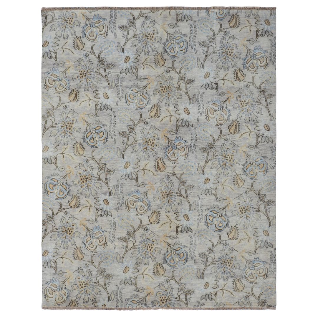 Viraaj Traditional Hand Knotted Ivory Carpet