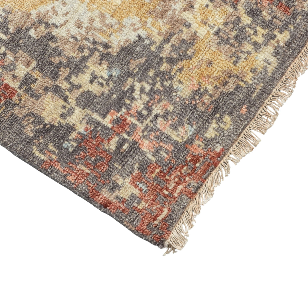 Saaj Traditional + Abstract Hand Knotted Multi Carpet