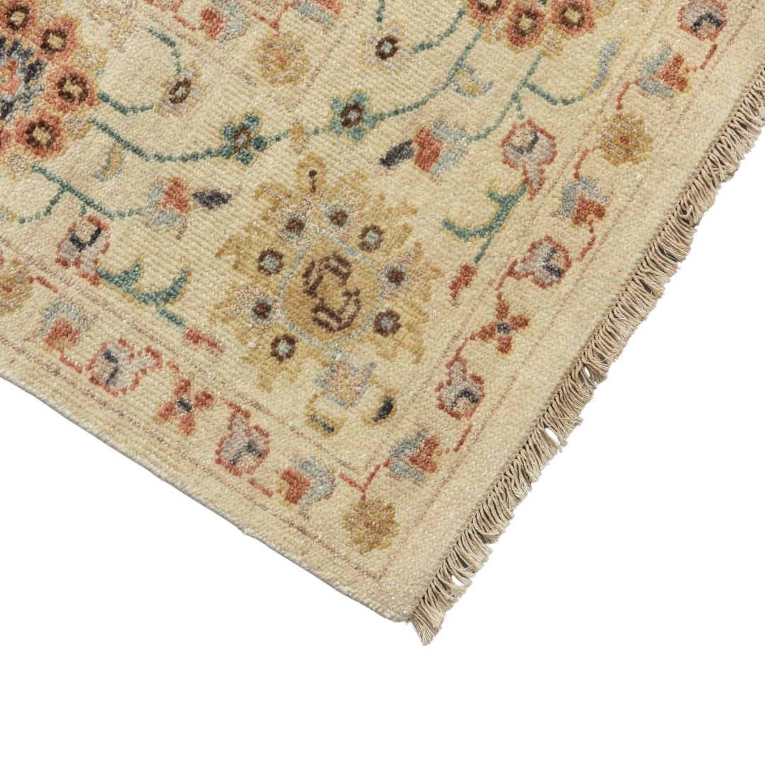 Viraaj Traditional Hand Knotted Beige Carpet