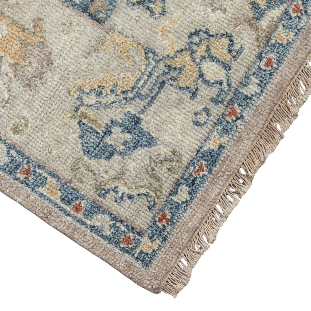 Viraaj Traditional Hand Knotted Orange Beige Carpet