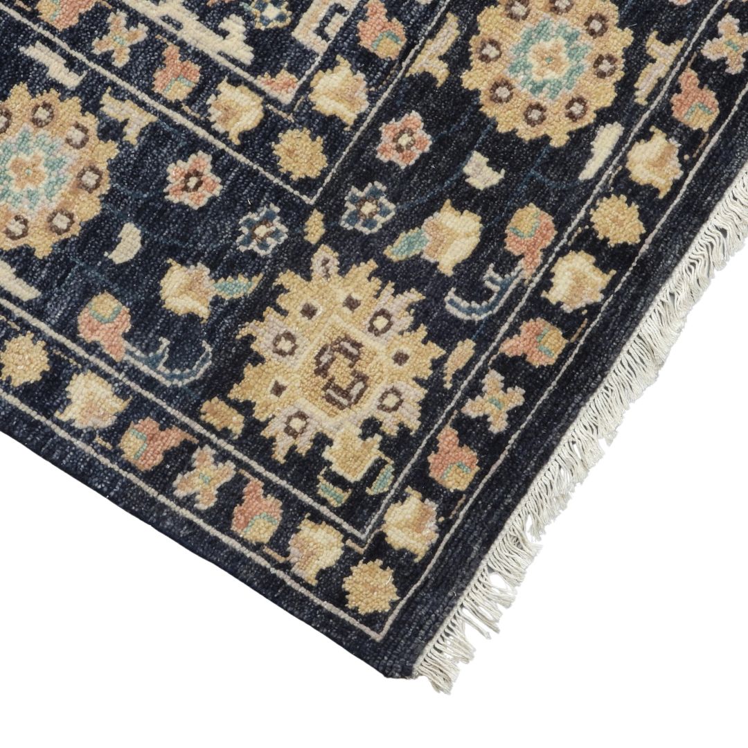Viraaj Traditional Hand Knotted Blue Carpet
