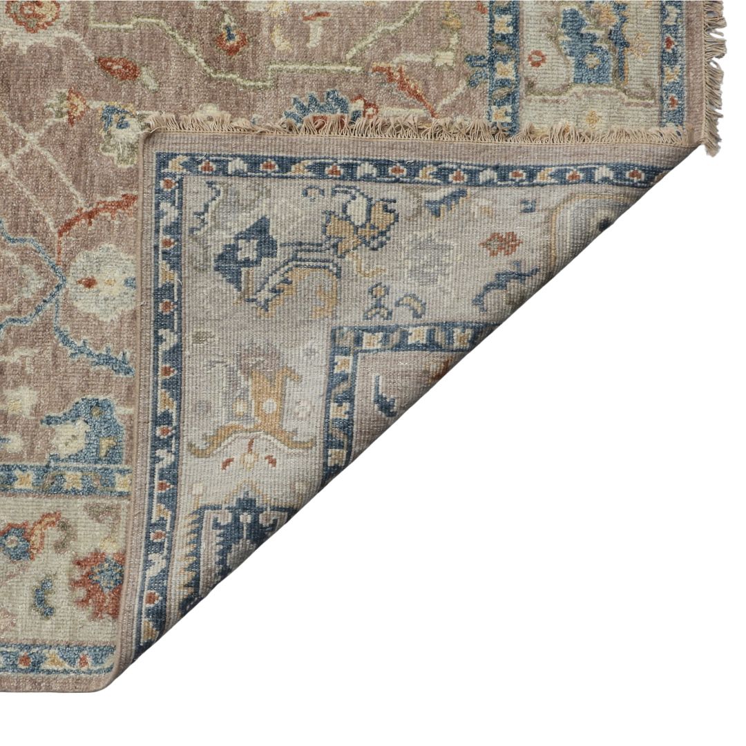 Viraaj Traditional Hand Knotted Orange Beige Carpet
