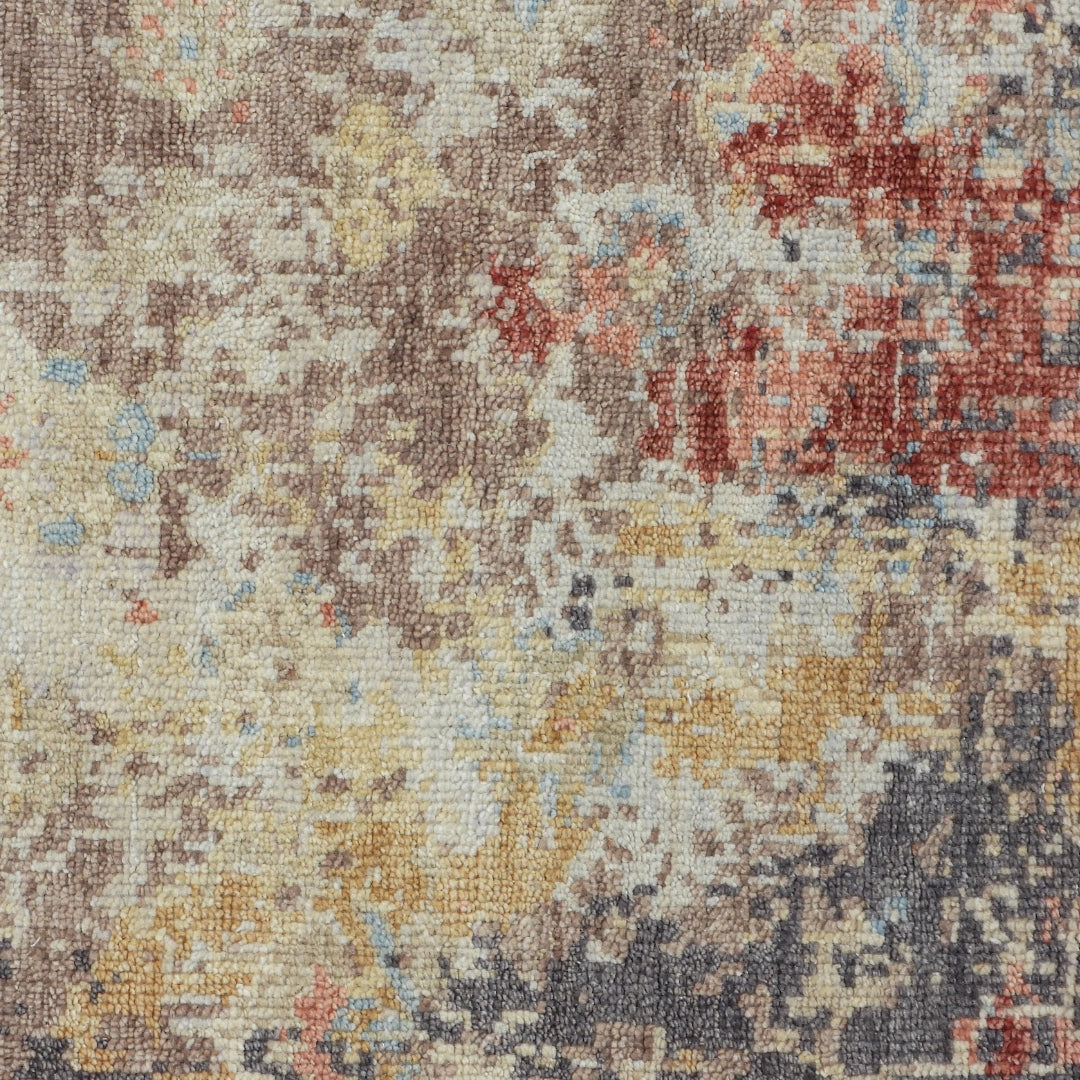 Saaj Traditional + Abstract Hand Knotted Multi Carpet