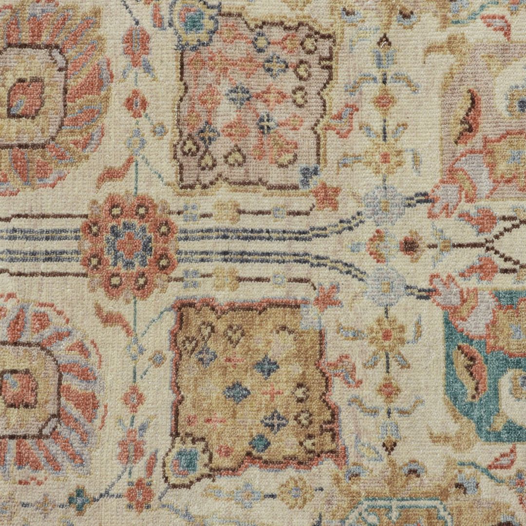 Viraaj Traditional Hand Knotted Beige Carpet