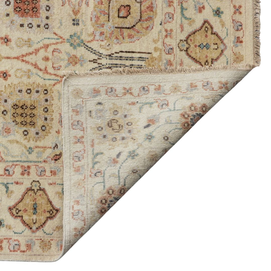 Viraaj Traditional Hand Knotted Beige Carpet