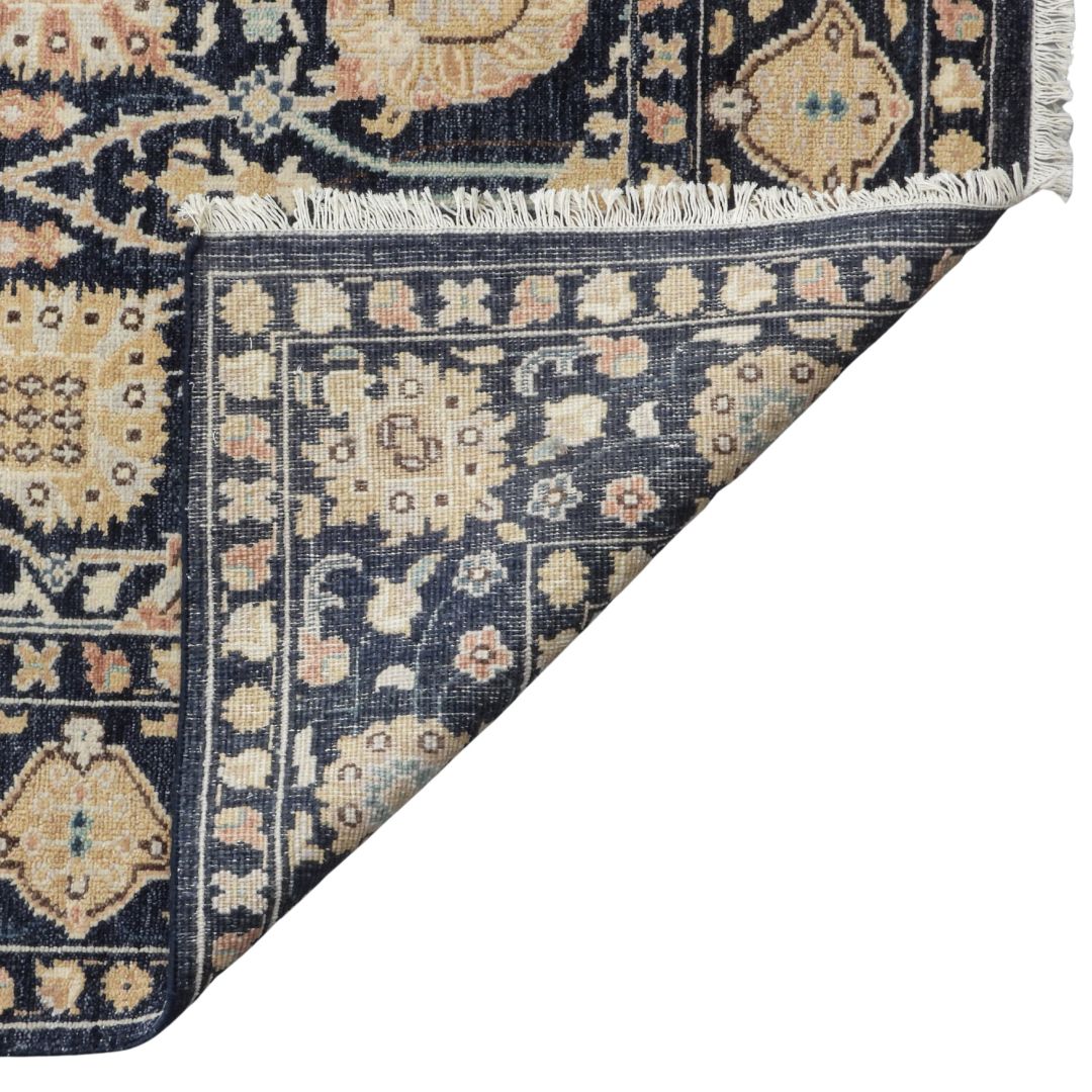 Viraaj Traditional Hand Knotted Blue Carpet