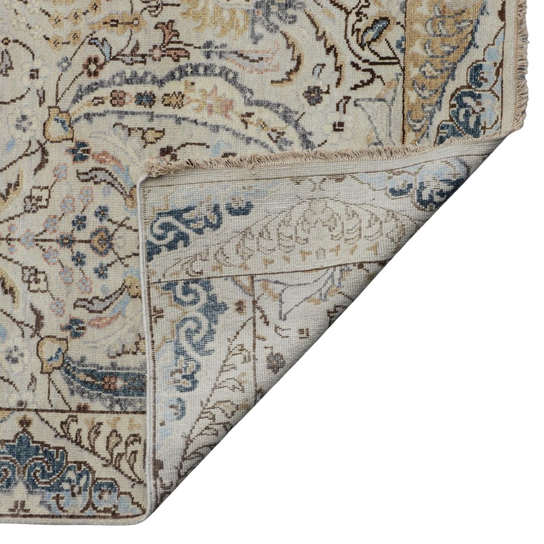 Viraaj Traditional Hand Knotted Ivory Carpet