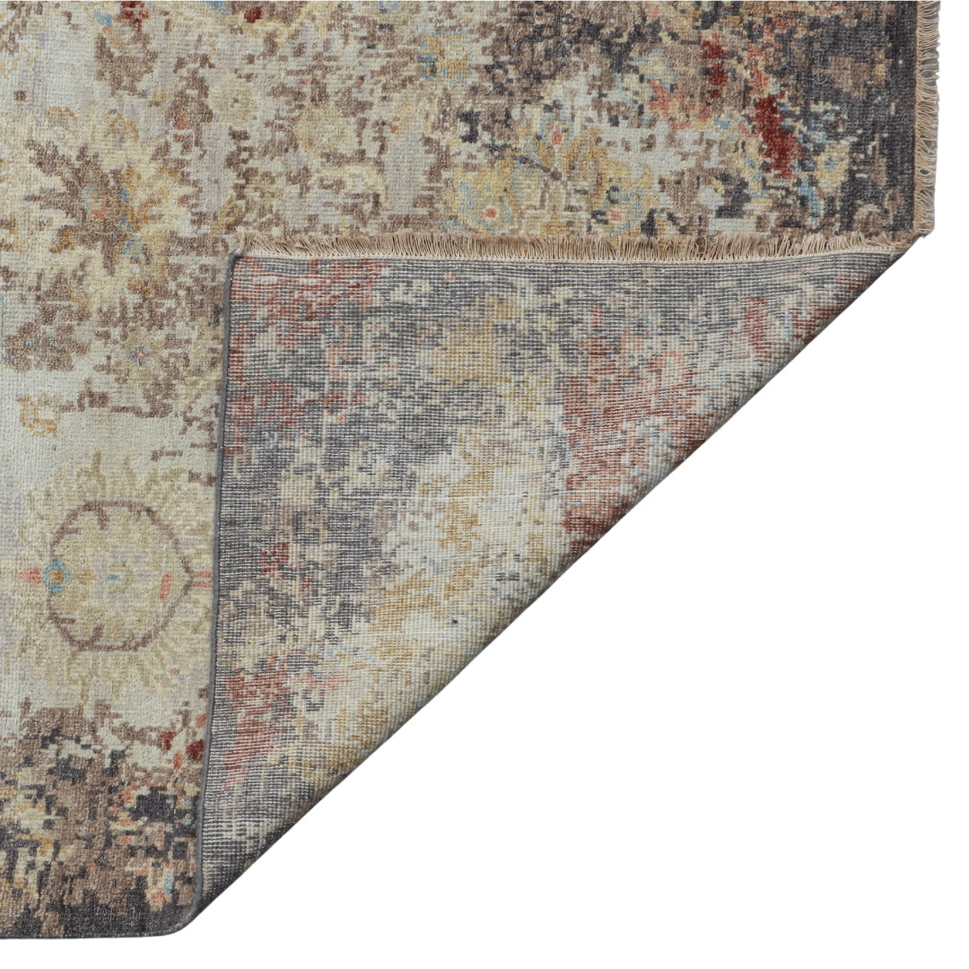 Saaj Traditional + Abstract Hand Knotted Multi Carpet