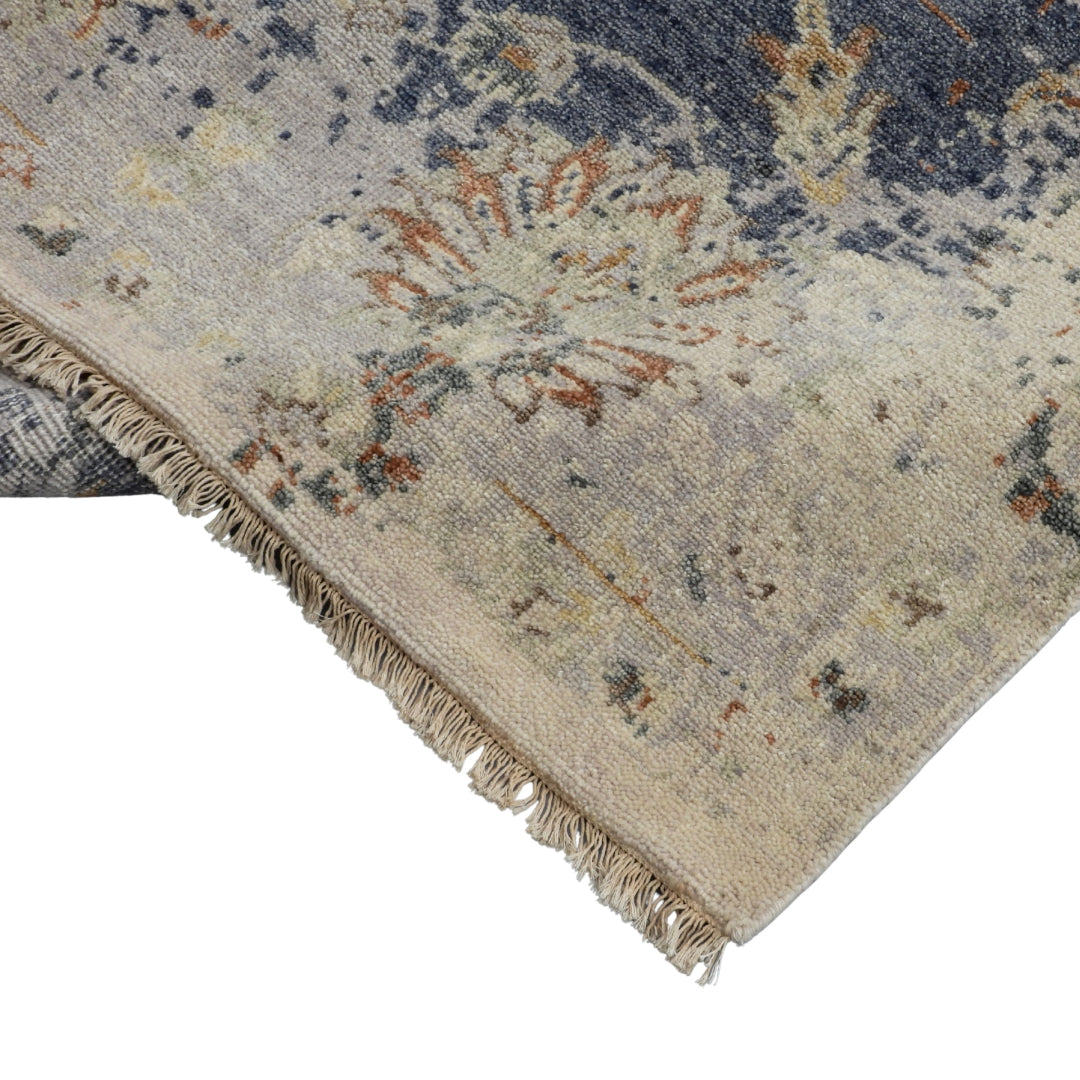 Saaj Traditional + Abstract Hand Knotted Multi Carpet