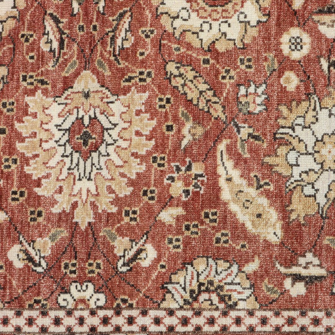 Viraaj Traditional Hand Knotted Rich Brown Carpet