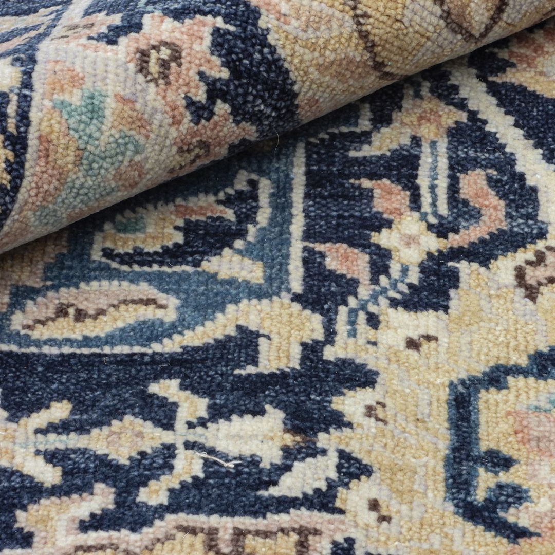 Viraaj Traditional Hand Knotted Blue Carpet