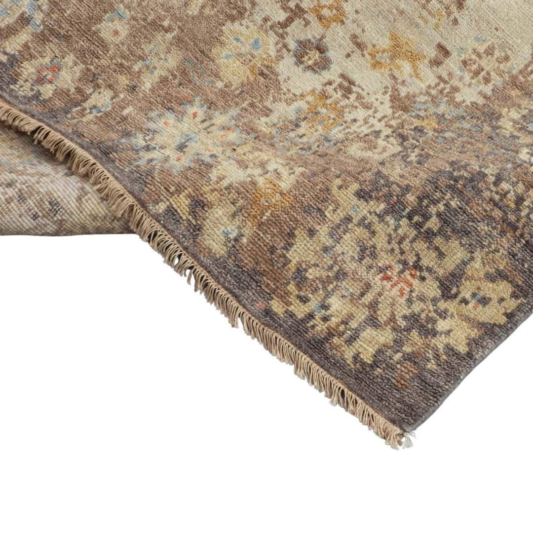 Saaj Traditional + Abstract Hand Knotted Multi Carpet