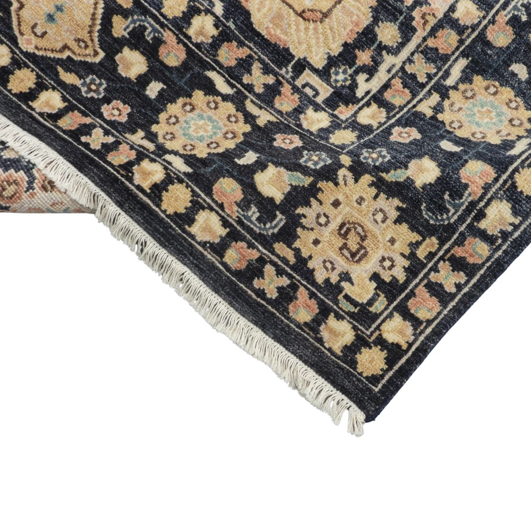 Viraaj Traditional Hand Knotted Blue Carpet