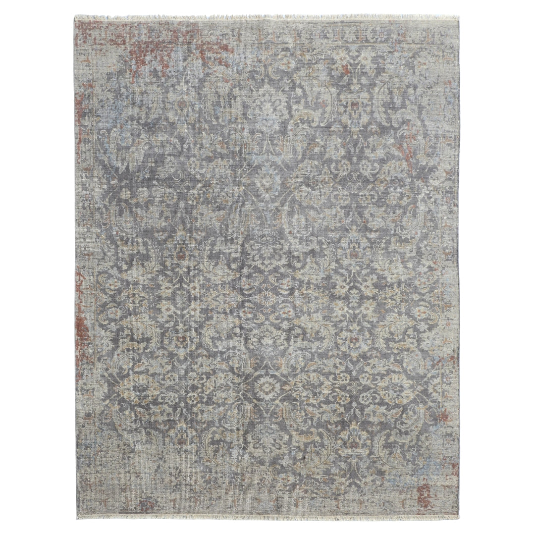 Saaj Traditional + Abstract Hand Knotted Multi Carpet