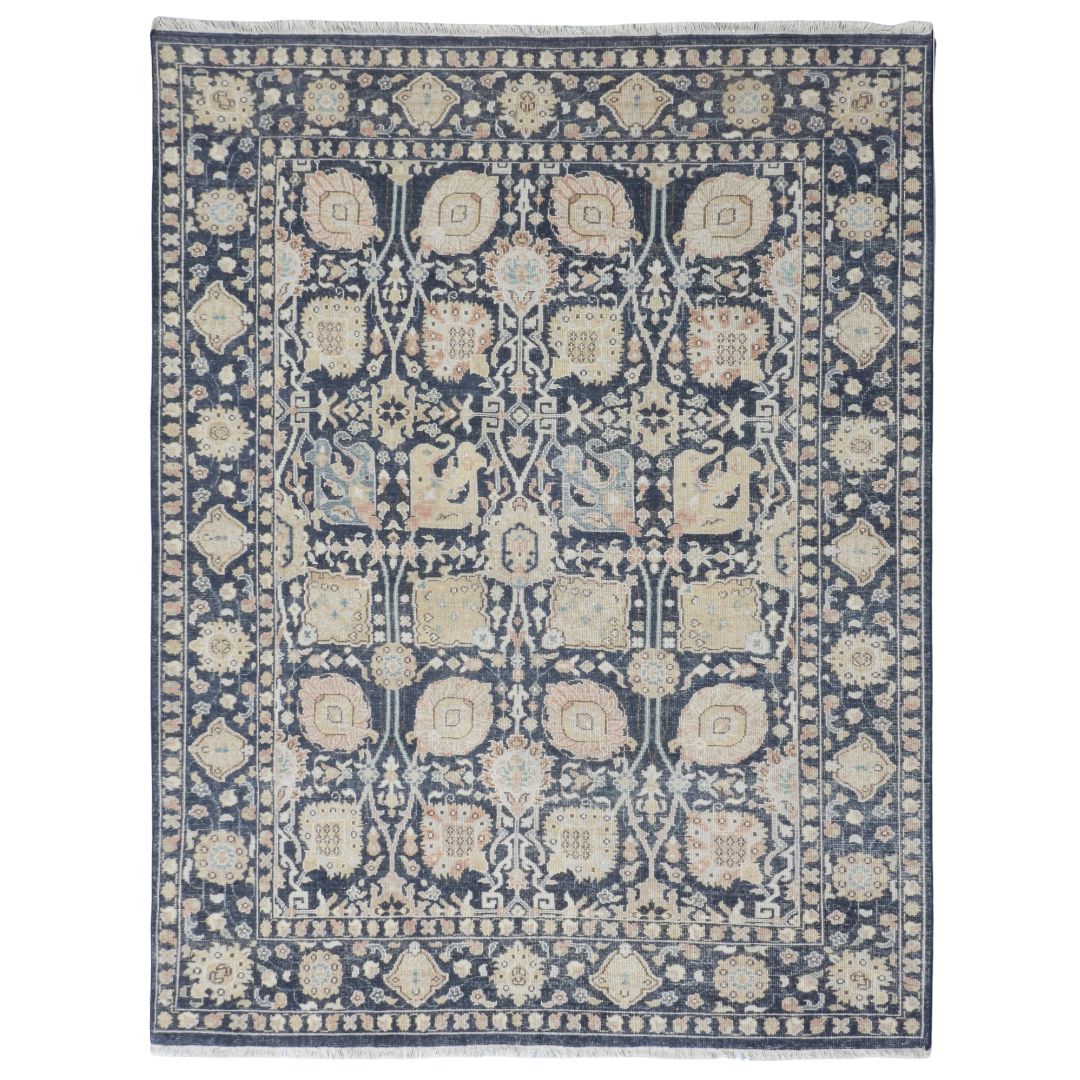 Viraaj Traditional Hand Knotted Blue Carpet