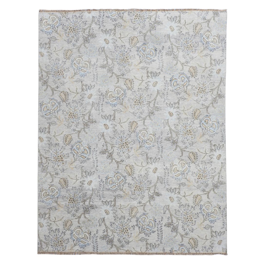 Viraaj Traditional Hand Knotted Ivory Carpet